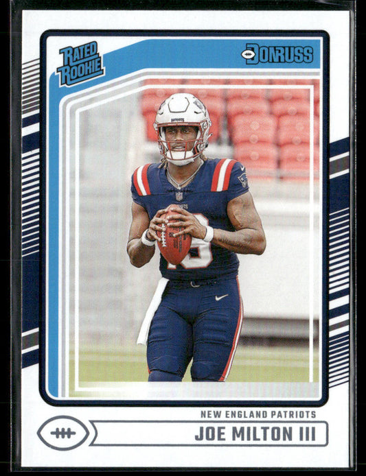 2024 Donruss Joe Milton III #319 Rated Rookie