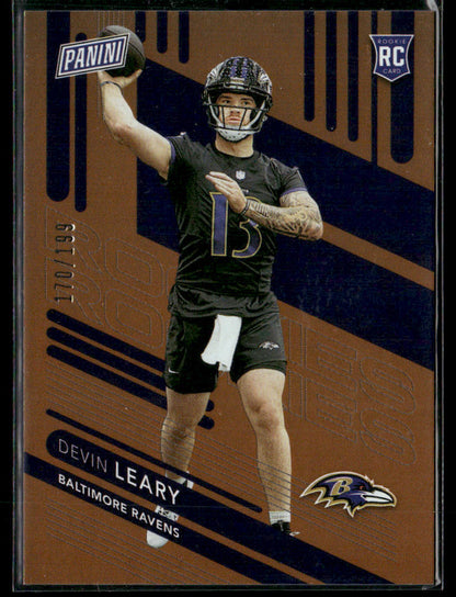 2024 Panini National Devin Leary #RC10 Orange RC /199