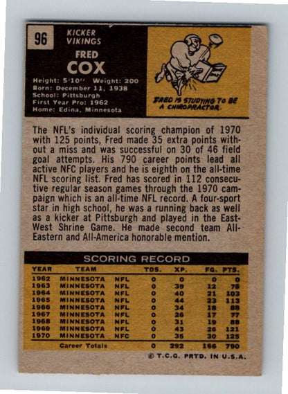 1971 Topps Fred Cox #96