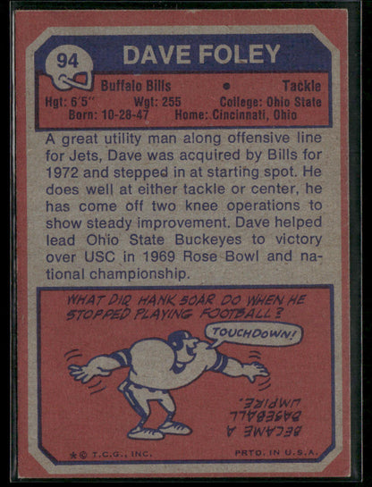 1973 Topps Dave Foley #94