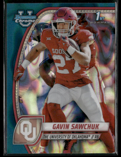 2024 Bowman Chrome University Gavin Sawchuk #78 Teal Lava