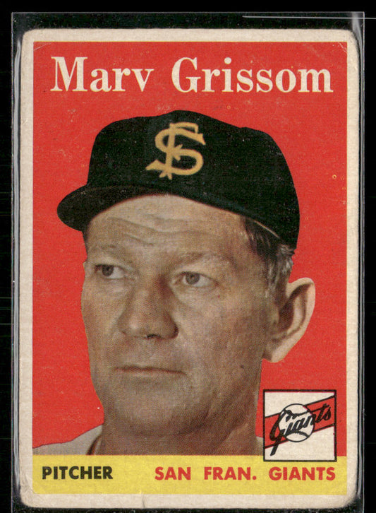 1958 Topps Marv Grissom #399