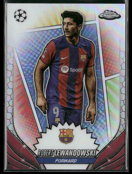 2024 Topps Chrome UEFA UCC Robert Lewandowski #11 Hero Variation