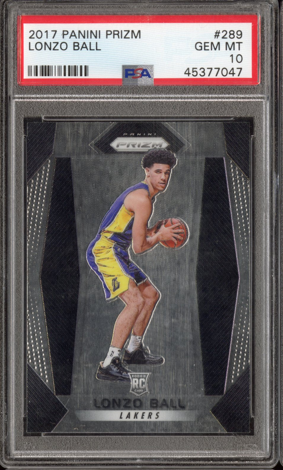 2017 Panini Prizm Lonzo Ball #289 PSA 10