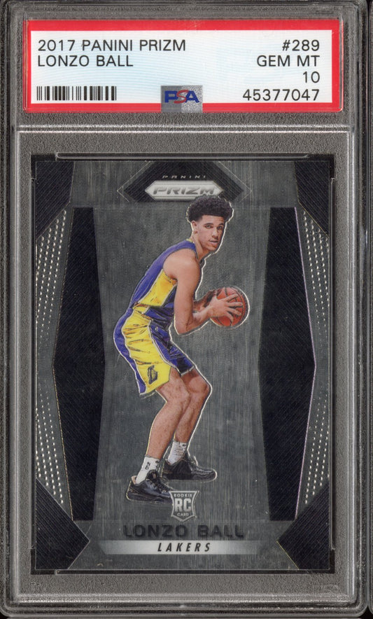 2017 Panini Prizm Lonzo Ball #289 PSA 10