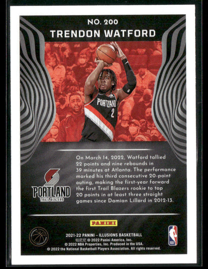 2021-22 Panini Illusions Trendon Watford #200