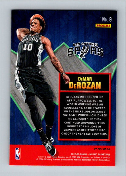 2019 Panini Mosaic DeMar DeRozan #9 Green Ice