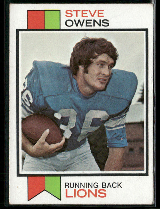 1973 Topps Steve Owens #495