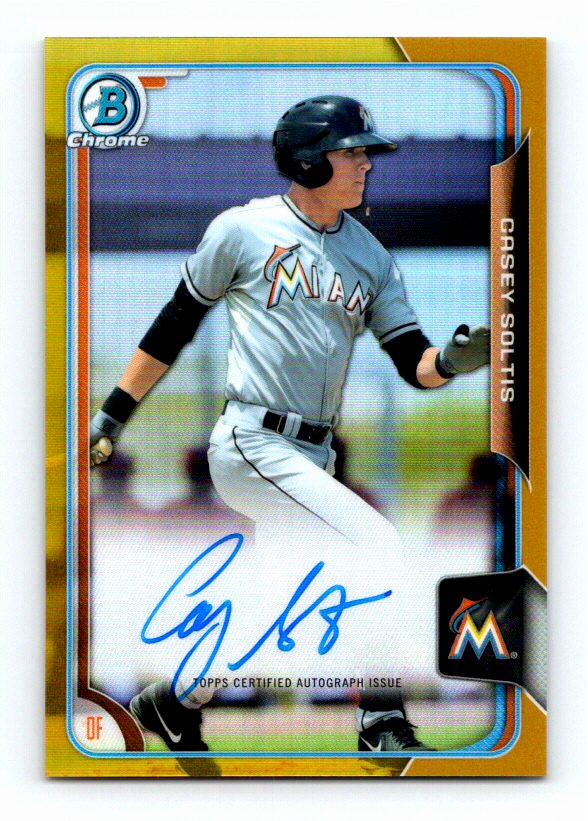 2015 Bowman Chrome Casey Soltis #BCAP-CS Prospect Autographs /50