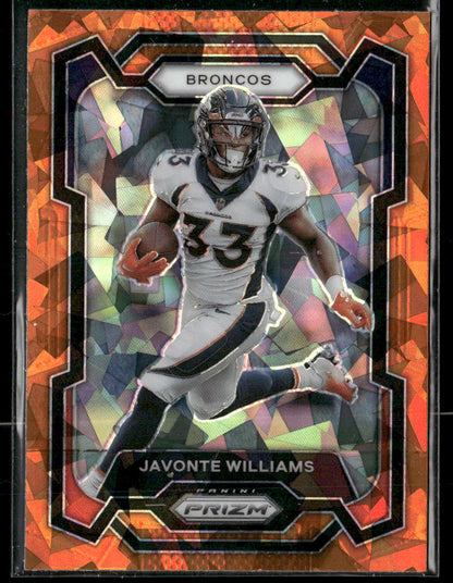 2023 Panini Prizm Javonte Williams #86 Orange Ice