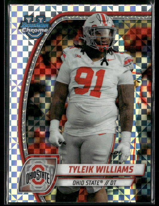 2024 Bowman Chrome University Tyleik Williams #149 Xfractor