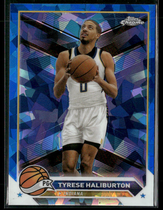 2024 Topps Chrome Sapphire Tyrese Haliburton #4