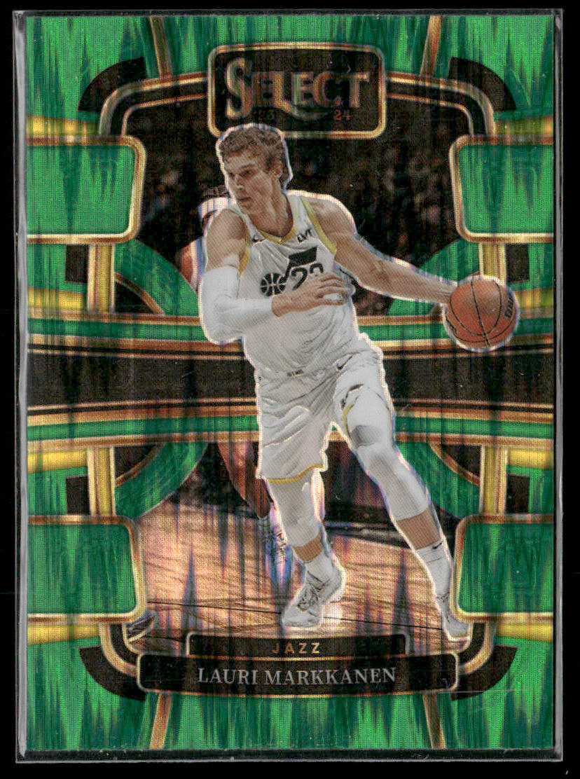 2023-24 Panini Select Lauri Markkanen #19 Green Shock