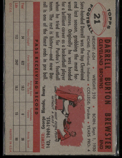 1956 Topps Darrel "Pete" Brewster #21