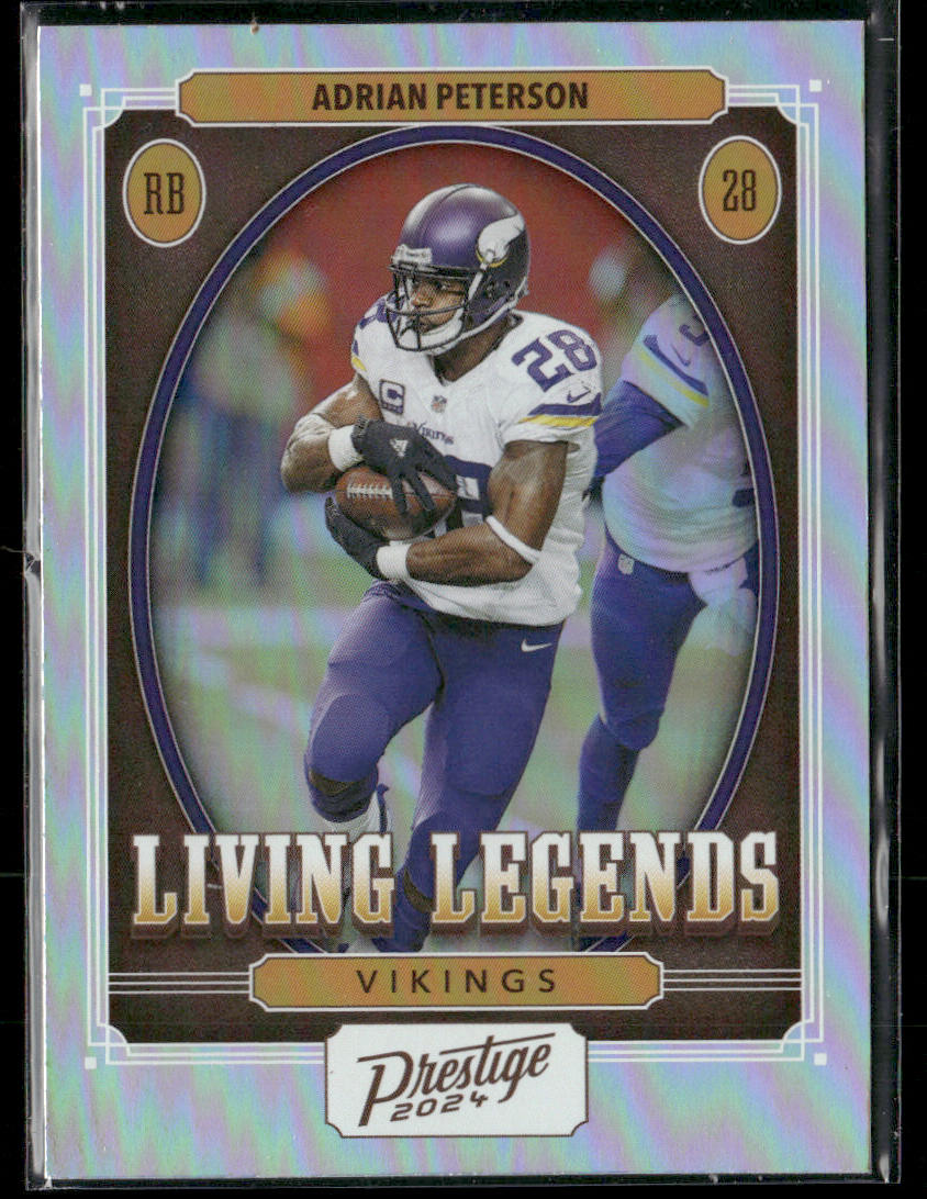 2024 Prestige Adrian Peterson #LL-APN Living Legends Silver Prizm