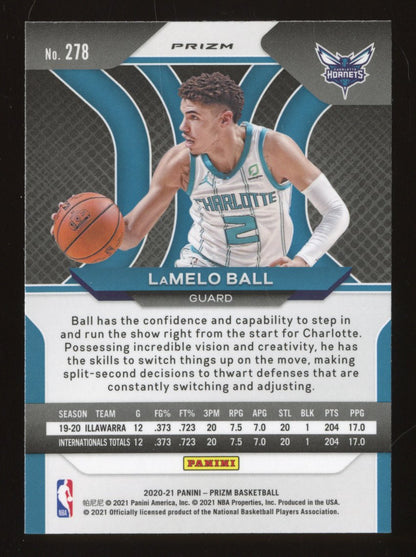 2020-21 Panini Prizm LaMelo Ball #278 Red White Blue Prizm