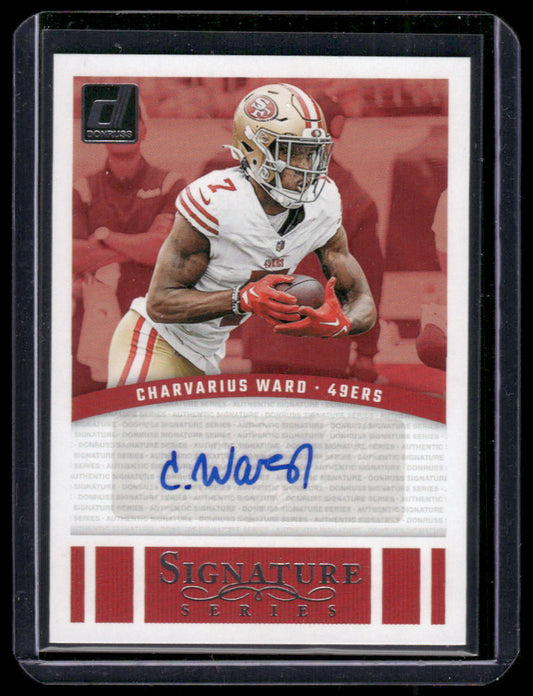 2024 Panini Donruss Charvarius Ward #SSE-CWA Autograph