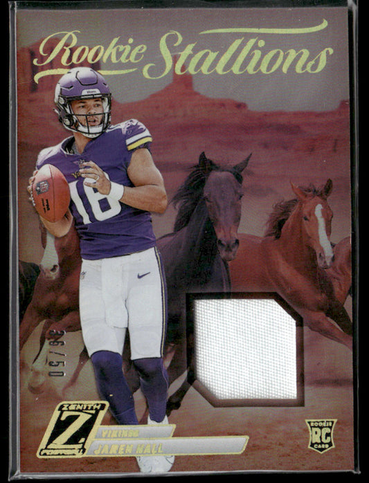 2023 Panini Zenith Jaren Hall #RS-JHL Rookie Stallions /50