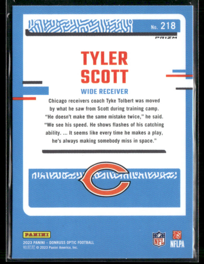 2023 Panini Optic Tyler Scott #218 Rated Rookie