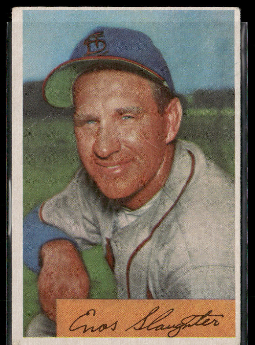 1954 Bowman Enos Slaughter #62