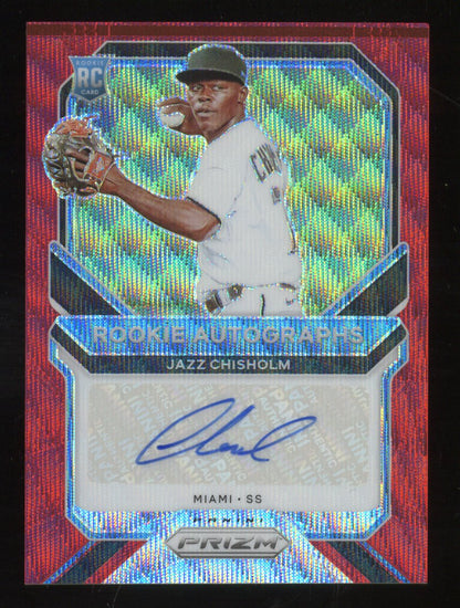 2021 Panini Prizm Jazz Chisholm #RA-JZ #6375 RC 63/75 Autographed