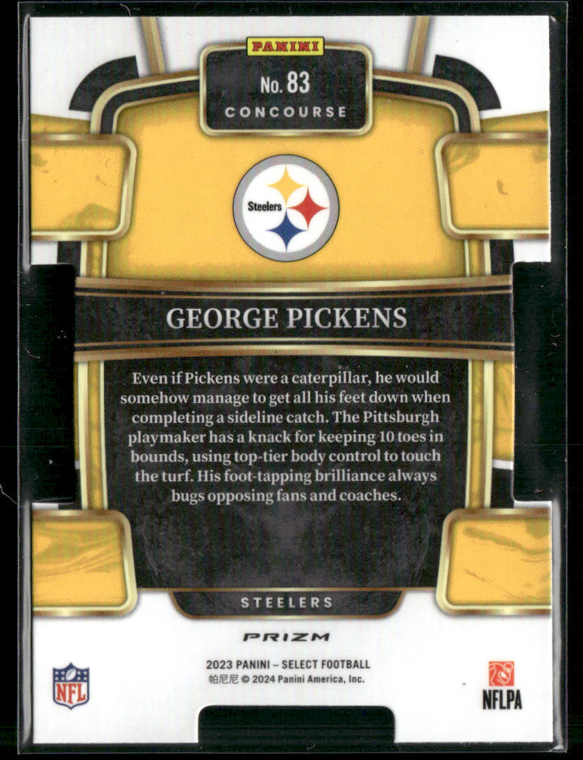 2023 Panini Select George Pickens #83 Concourse