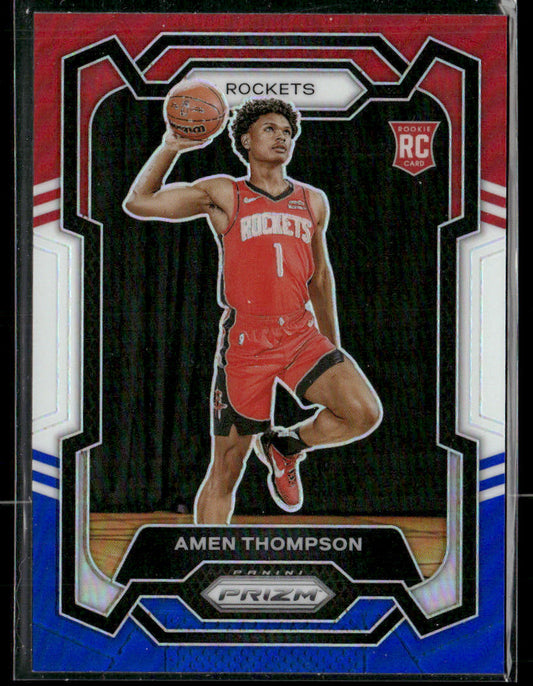 2023-24 Panini Prizm Amen Thompson #150 Red White Blue RC