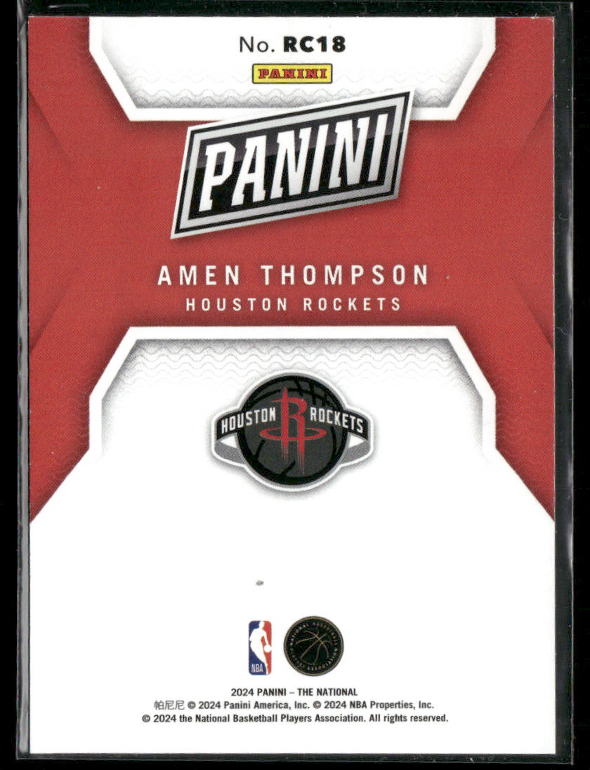 2024 Panini National Amen Thompson #RC18 RC