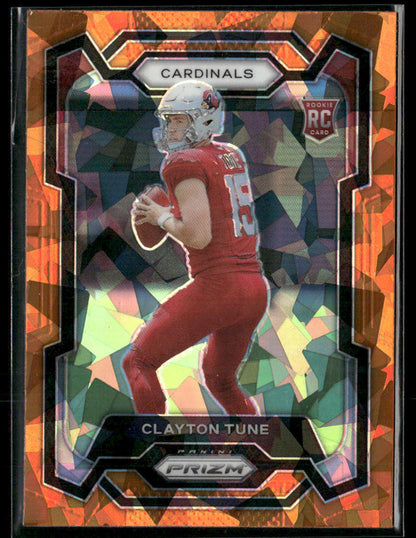 2023 Panini Prizm Clayton Tune #302 Orange Laser Rookie