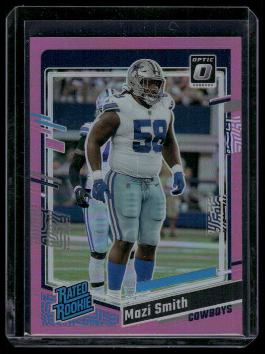 2023 Panini Donruss Optic Mazi Smith #228 Pink Prizm Rated Rookie