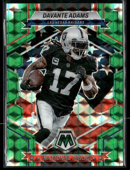 2023 Panini Mosaic Davante Adams #266 National Pride Green Mosaic