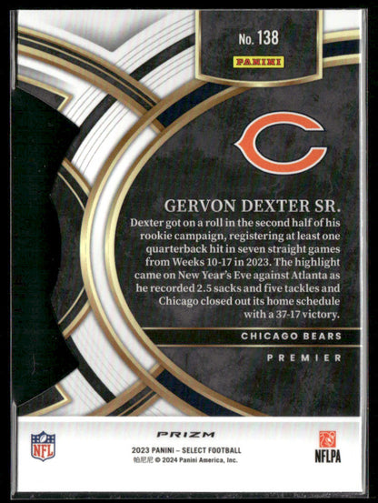 2023 Panini Select Gervon Dexter Sr. #138 Die Cut RC