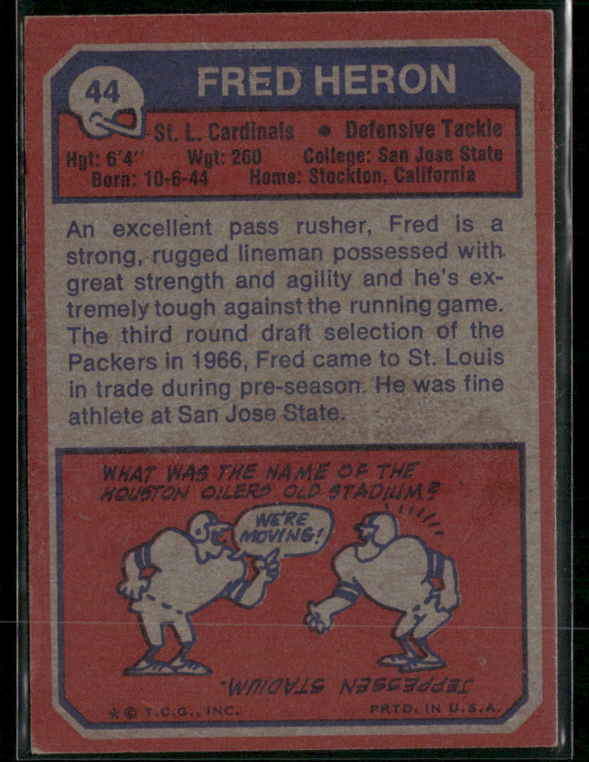 1973 Topps Fred Heron #44