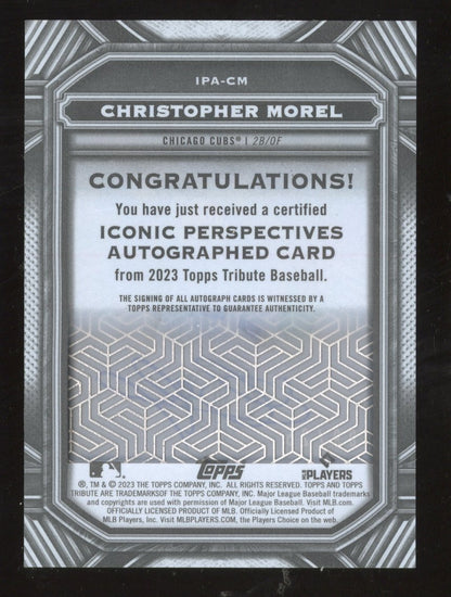 2023 Topps Tribute Christopher Morel #IPA-CM RC 09/25 Autographed