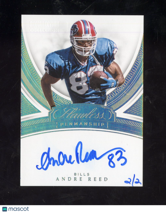 2018 Panini Flawless Football Penmanship Andre Reed #FP-AR Auto 2/2