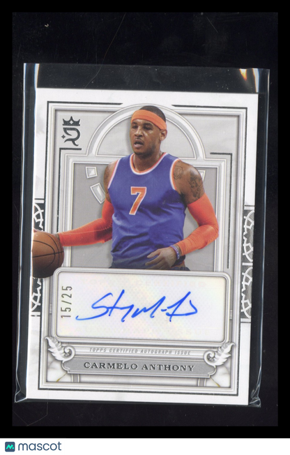 2023-24 Topps Royalty Collection Carmelo Anthony #CCA-CA /25 Court Circular Auto