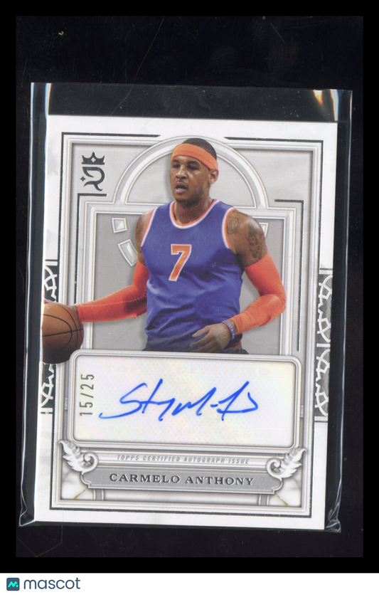 2023-24 Topps Royalty Collection Carmelo Anthony #CCA-CA /25 Court Circular Auto