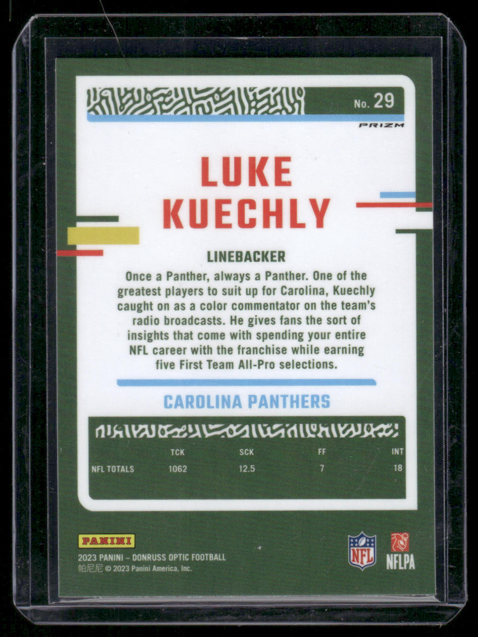 2023 Panini Donruss Optic Luke Kuechly #29 Holo