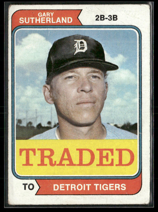 1974 Topps Gary Sutherland #428T Traded