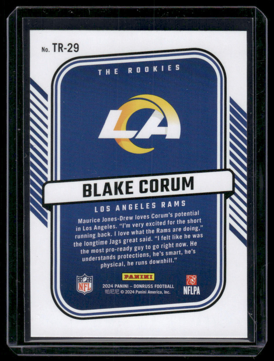 2024 Donruss Blake Corum #TR-29 The Rookies