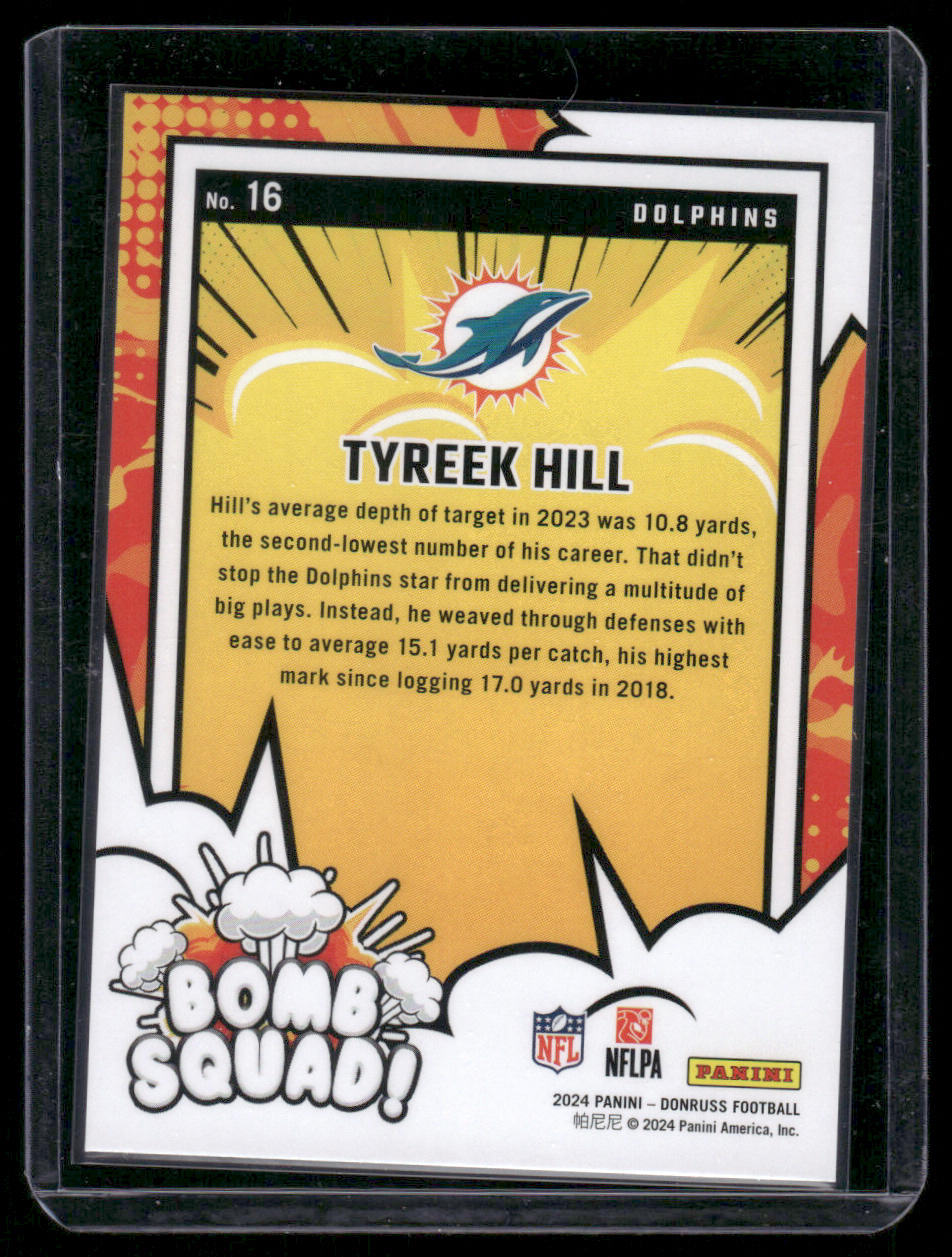 2024 Panini Tyreek Hill #16 Bomb Squad