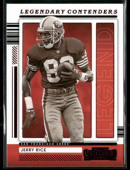 2021 Panini Contenders Jerry Rice #LGD-JRI Legendary Contenders