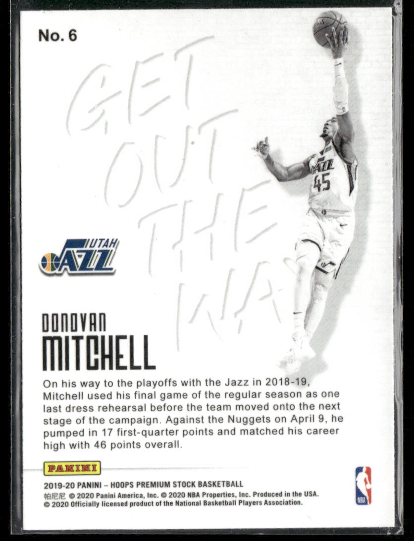 2019-20 Panini Hoops Donovan Mitchell #6