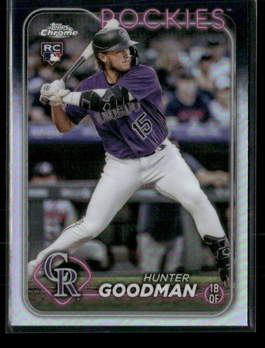 2024 Topps Chrome Hunter Goodman #99 Refractor Rookie