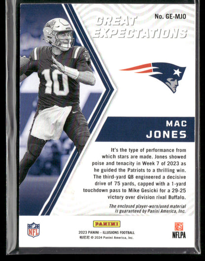 2023 Panini Illusions Mac Jones #GE-MJO Great Expectations