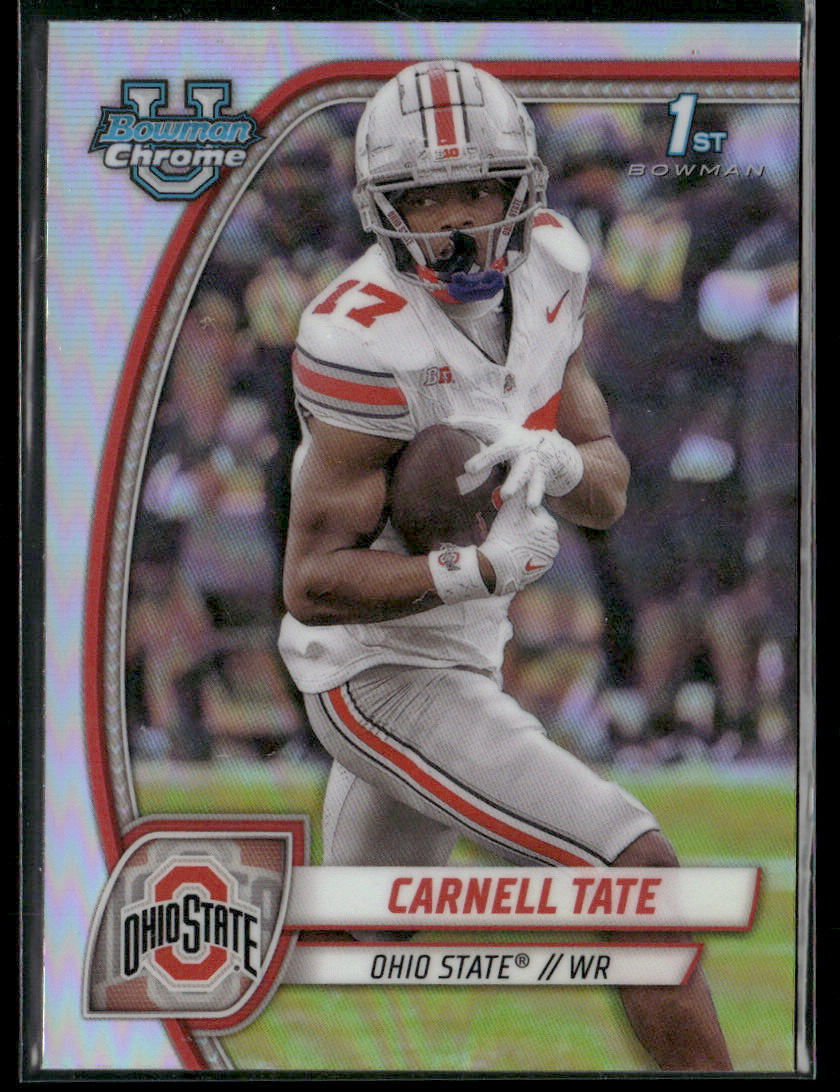 2024 Bowman Chrome University Carnell Tate #39 Refractor