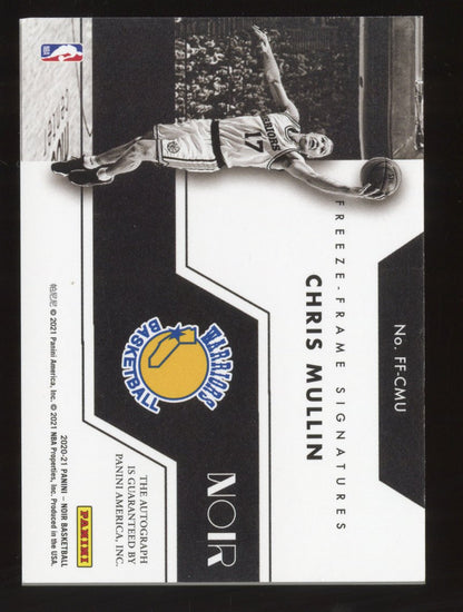 2020-21 Panini Noir Chris Mullin #FF-CMU Freeze Frame Signatures /99