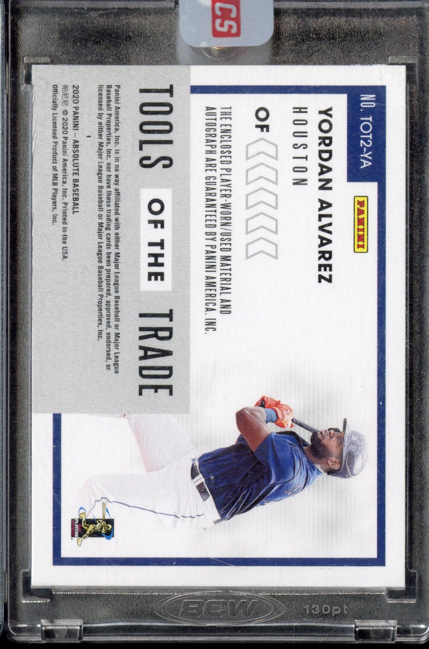 2020 Absolute Yordan Alvarez #TOT2-YA Tools of the Trade RC Auto Dual Patch /25