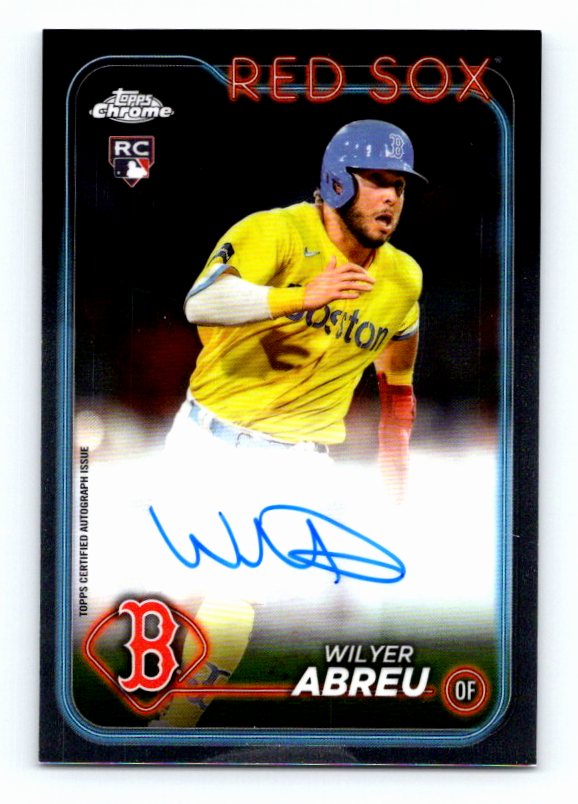 2024 Topps Chrome Wilyer Abreu #RA-WA Rookie Autographed