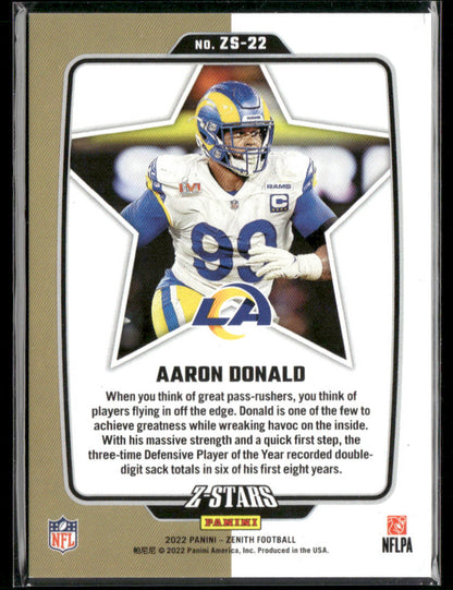 2022 Zenith Aaron Donald #ZS-22 Z-Stars